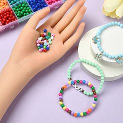 24 Colors Opaque Acrylic Beads&nbsp;MACR-YW0002-95