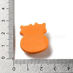 動物猫テーマ不透明樹脂デコデンカボション  カボチャ  24x21x19.5mm&nbsp;CRES-B020-01A
