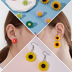 DIY Sunflower Earring Making Kit&nbsp;DIY-SZ0008-44