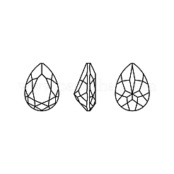 プレシオサ® マキシマ クリスタル ファンシーストーン  チェコクリスタル  435 16 301 バロック梨  デュラフォイル  60010 アクアボヘミカ  14x10mm&nbsp;X-PRC-FE14-60010