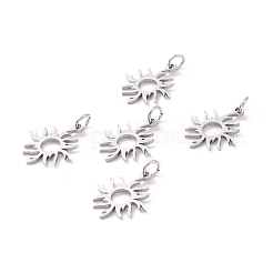 Tarnish Resistant 201 Stainless Steel Solar Eclipse Pendants&nbsp;STAS-S105-T547D-1