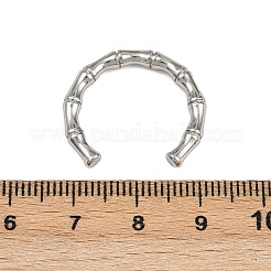 304 Stainless Steel Cuff Rings for Women&nbsp;RJEW-G361-01P