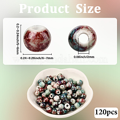 120Pcs Handmade Porcelain Beads&nbsp;PORC-LT0001-13A
