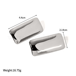 304 Stainless Steel Rectangle Stud Earrings&nbsp;KT1408-2