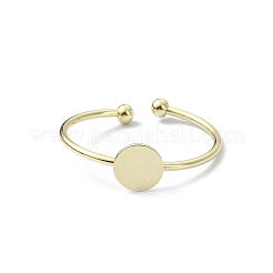 Brass Open Cuff Ring Findings&nbsp;X-KK-P232-01G