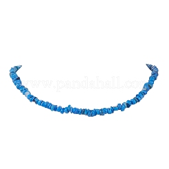 Dyed Natural Freshwater Shell Nuggets Beaded Necklaces&nbsp;NJEW-JN05580-03