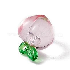 透明樹脂ペンダント  3Dピーチチャーム  アザミ  17.5x15x14mm  穴：1.8mm&nbsp;RESI-M029-03