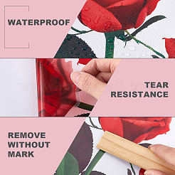 Floral PVC Self Adhesive Decorative Stickers&nbsp;DIY-WH20031-044