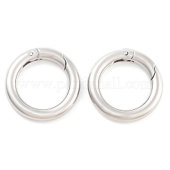変色しない304ステンレススチール製スプリングゲートリング  Oリング  ステンレス鋼色  6ゲージ  24x4mm  内径：16mm&nbsp;LS-STAS-Q032-1B