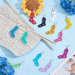 12Pcs Acrylic Locking Stitch Marker&nbsp;HJEW-JOY00032