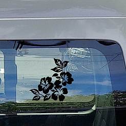 4 個 4 スタイルペット防水自己粘着車のステッカー  車の反射デカール  オートバイの装飾  花  200x200mm  1個/スタイル&nbsp;DIY-WH0308-225A-090
