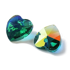 Electroplate Glass Charms&nbsp;GGLA-Z002-02E
