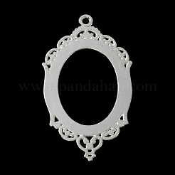 Zinc Alloy Pendant Cabochon Settings&nbsp;FIND-WH050-70S