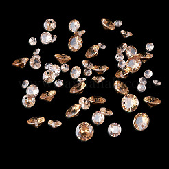 60Pcs 3 Styles Cubic Zirconia Charms&nbsp;ZIRC-TAD0001-01E