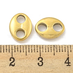 PVD Vacuum Plating 304 Stainless Steel Oval Connector Charms&nbsp;STAS-L278-037G