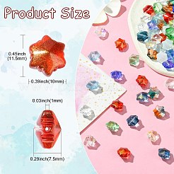 100Pcs 9 Colors Transparent Glass Beads&nbsp;GLAA-CJ0002-53
