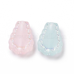 Transparent Frosted Acrylic Beads&nbsp;OACR-P013-35M