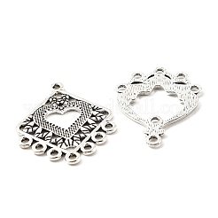 合金ペンダント  イヤリングアクセサリー  アンティークシルバー  27.5~39x16~28x1.4~1.7mm  穴：1.2~1.8mm  20個/袋&nbsp;PALLOY-D018-06AS