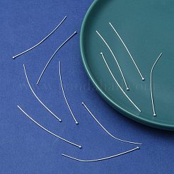 変色しにくい304ステンレススチール製アイピン  ステンレス鋼色  50mm  穴：2mm  ピン：0.7mm&nbsp;STAS-R045-50mm
