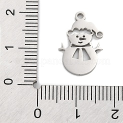 Anti-Tarnish Christmas 201 Stainless Steel Pendants&nbsp;STAS-Q015-09P