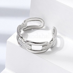 304 Stainless Steel Cuff Open Rings&nbsp;RJEW-P188-02C-P
