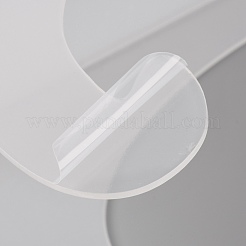アクリルディスプレイホルダー  ホワイト  21.5x12.2x15.4cm（±0.5cm）&nbsp;ODIS-WH0020-41C