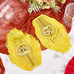 1 Pair Non-woven Fabrics Tassels Epaulette&nbsp;AJEW-CY0002-74A-02