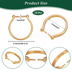 10Pcs Adjustable Brass Finger Rings Components&nbsp;KK-AR0002-62
