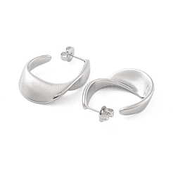 Non-Tarnish 304 Stainless Steel Twist Teardrop Stud Earrings&nbsp;EJEW-P258-25P