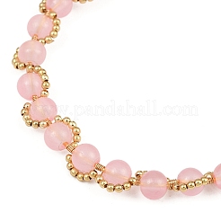 Spray Painted Imitation Jade Glass Round Beaded Bracelets for Women&nbsp;BJEW-JB12050-02