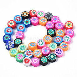 Handmade Polymer Clay Bead Strands&nbsp;CLAY-N006-78
