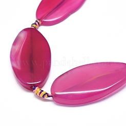 Natural Banded Agate/Striped Agate Beads Strands&nbsp;G-L544-025