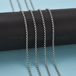 Tarnish Resistant 304 Stainless Steel Rolo Chains&nbsp;STAS-O076-01