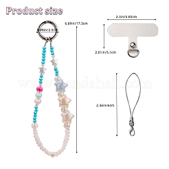 Plastic Mobile Straps&nbsp;HJEW-SZ0001-47F