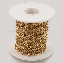 Ion Plating(IP) Handmade 304 Stainless Steel Cable Chains&nbsp;STAS-P200-18G