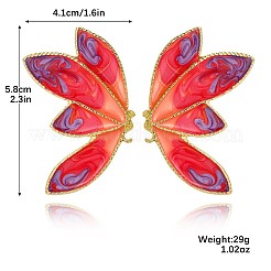 Alloy Enamel Stud Earrings for Women&nbsp;WG18F6F-01