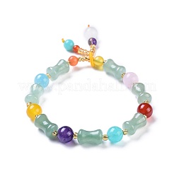 Natural Jade Stretch Charm Bracelets&nbsp;BJEW-I260-09