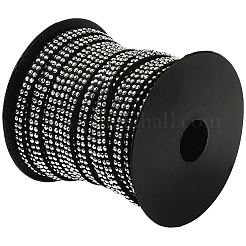 20 Yards Platinum Aluminum Studded Faux Suede Cord&nbsp;LW-CL0001-09