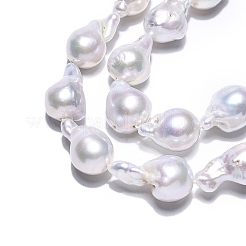 Natural Baroque Pearl Keshi Pearl Beads Strands&nbsp;PEAR-S019-02D-01
