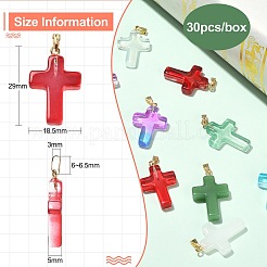 30Pcs 15 Colors Handmade Lampwork Pendants&nbsp;LAMP-CJ0001-50
