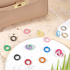 36Pcs 18 Styles Zinc Alloy Key Clasps&nbsp;FIND-CP0001-58