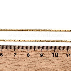 1.3MM 304 Stainless Steel Boston Link Chains Necklaces for Women Men&nbsp;NJEW-Z115-12G-02