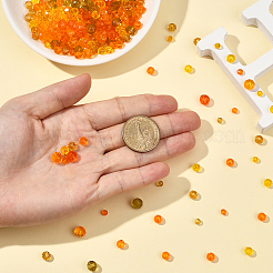900Pcs 9 Colors Thanksgiving Day Theme Glass Beads Strands&nbsp;EGLA-SP0001-36