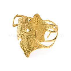 304 Stainless Steel Open Cuff Bangles&nbsp;BJEW-K264-01G-01