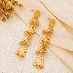 Alloy Nuggets Tassel Stud Earrings&nbsp;FS-WGA2C32-01
