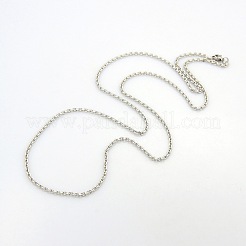 Tarnish Resistant Men's 304 Stainless Steel Cable Chain Necklaces&nbsp;STAS-O037-12P
