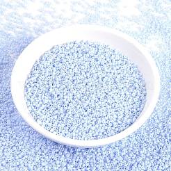 MIYUKIラウンドロカイユビーズ  日本製シードビーズ  （rr3329)不透明ライトスチールブルー  15/0  1.5mm  穴：0.7mm  約5555PCS /ボトル  10 G /ボトル&nbsp;SEED-JP0010-RR3329