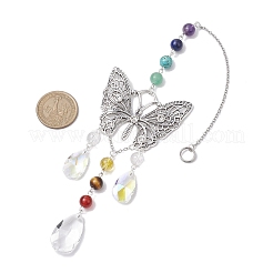 Alloy Hollow Butterfly Pendant Decoration&nbsp;HJEW-TA00227