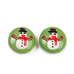 Christmas Handmade Lampwork Enamel Beads&nbsp;LAMP-C020-03H