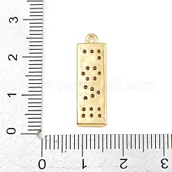 Brass Micro Pave Clear Cubic Zirconia Pendants&nbsp;CU-CBAD306-25B-G